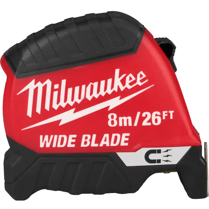 Široký svinovací metr Milwaukee WIDE BLADE MAGNETIC (GEN2) 8M/26FT-35, délka 8 metrů. magnetický, 4932499210