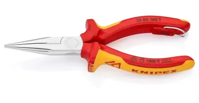 Polokruhové kliešte Knipex 25 06 160 T BK s rezacími hranami TT (K 25 06 160 T BK)