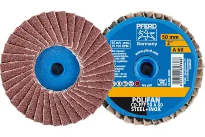 Lamelový kotúč pr. 50 mm Pferd COMBIDISC Korund A Mini-POLIFAN CD A60 na bežné použitie (PF4007220617366)
