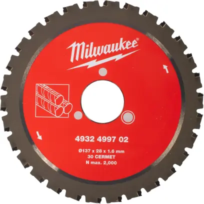 Kotouč Milwaukee CSB P M 137x28x1.6x30, pro řezačku výztuže M18 FRBCO32, 1 kus, 4932499702