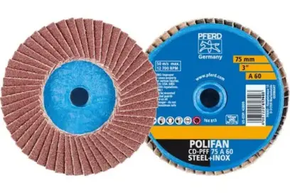 Lamelový kotúč pr. 75 mm Pferd COMBIDISC Korund A Mini-POLIFAN CD A60 na bežné použitie (PF4007220617403)
