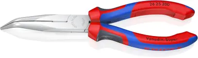 Úzké půlkulaté kleště Knipex 26 25 200 SB s břity, zahnuté (K 26 25 200 SB)