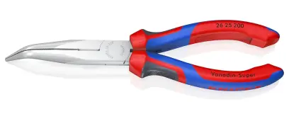 Úzke polokruhové kliešte Knipex 26 25 200 SB s ostrými hrotmi, ohnuté (K 26 25 200 SB)