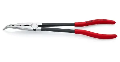 Montážne kliešte 280 mm Knipex 28 81 280 SB dlhé, ohnuté (K 28 81 280 SB)