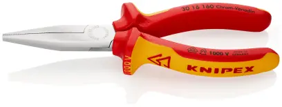Ploché kleště Knipex 30 16 160 SB VDE - prodloužené čelisti (K 30 16 160 SB)