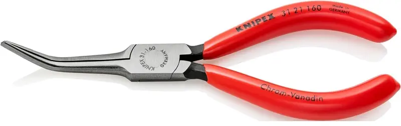 Jehlové kleště Knipex 31 21 160 SB - pro elektroniku, zahnuté (K 31 21 160 SB)