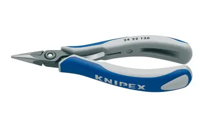 Kliešte Knipex 34 22 130 130 mm pre elektroniku - polguľaté (K 34 22 130)