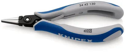 Kliešte Knipex 34 42 130 pre elektroniku, ploché široké (K 34 42 130)
