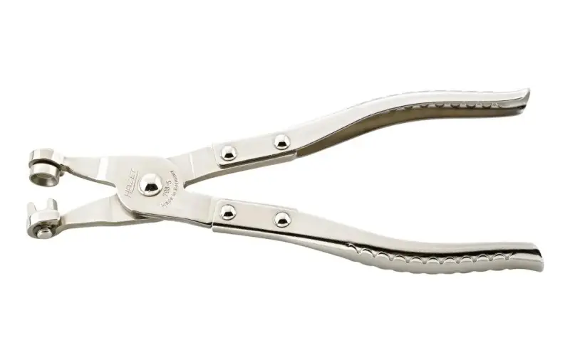 Kliešte na hadicovú sponu, pre pružinové pásové spony 210mm HAZET (EDE69610015)
