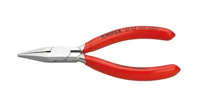 Kliešte Knipex 37 23 125 pre jemnú mechaniku – ploché, zašpicatené (K 37 23 125)