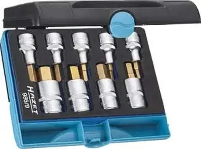 Sada adaptér-bity 1/2 "vnútorný 6-hran 5-17mm 9 ks. HAZET (EDE69900910)