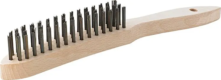 Ruční drátěný kartáč ocel hladký 6-řadý mm FORMAT