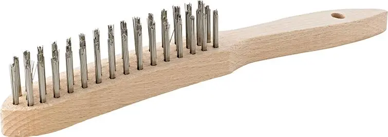 Ruční drátěný kartáč nere z hladký 2-řadý mm FORMAT