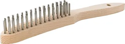 Ruční drátěný kartáč nere z hladký 3-řadý mm FORMAT