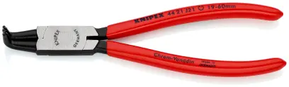 Kleště Knipex 44 21 J21 SB - vnitřní pojistné kroužky, zahnuté hroty 90° (K 44 21 J21 SB)