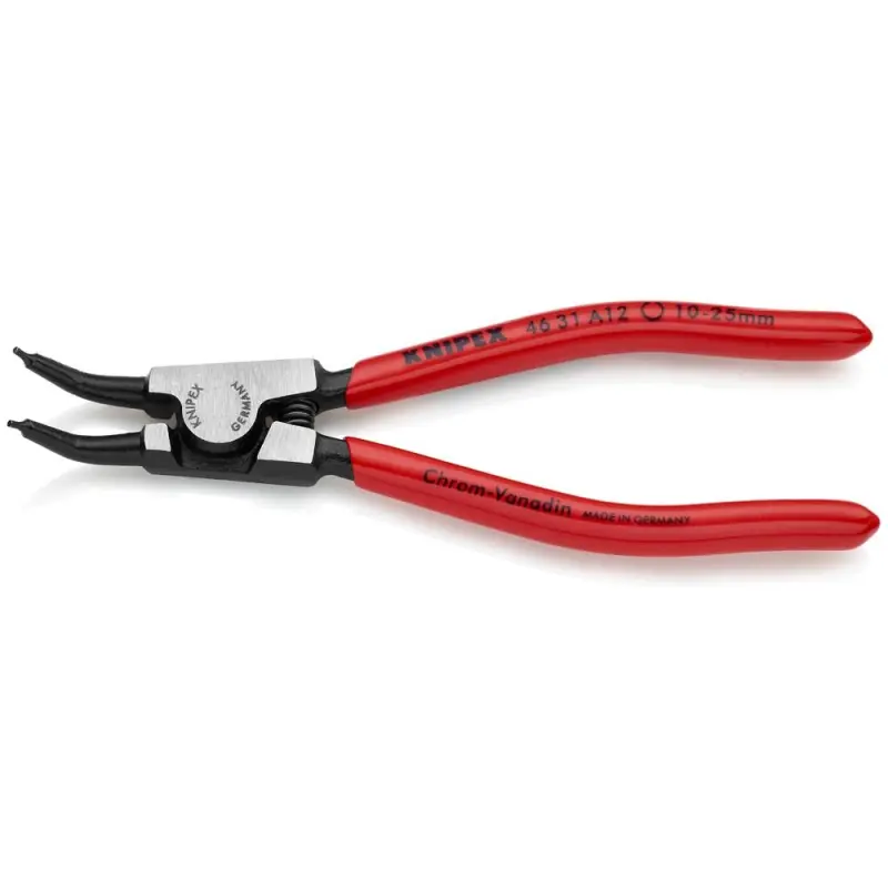 Kleště Knipex 46 31 A12 - vnější pojistné kroužky, vyhnuté hroty 45° (K 46 31 A12)