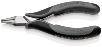 Čelní štípací kleště Knipex 64 22 115 ESD ESD - pro elektroniku, mini čelisti (K 64 22 115 ESD)