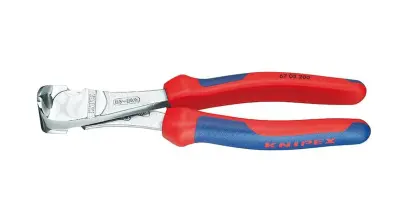 Čelné silové štiepacie kliešte 160 mm KNIPEX 67 05 160 – pochrómované, viacvrstvové návleky (K 67 05