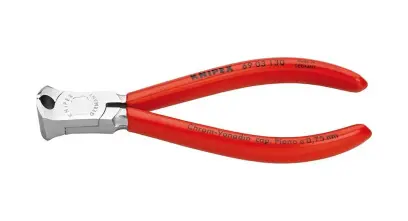 Čelné štiepacie kliešte pre mechanikov 130 mm KNIPEX 69 03 130 – pochrómované, s plastovými návlekmi (K 69 03 130)