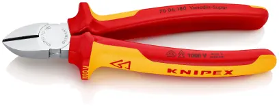 Bočné štiepacie kliešte Knipex 70 06 180 SB VDE, viacdielna rukoväť (K 70 06 180 SB)