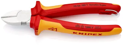 Boční štípací kleště Knipex 70 06 180 T BK VDE, vícesložková rukojeť (K 70 06 180 T BK)