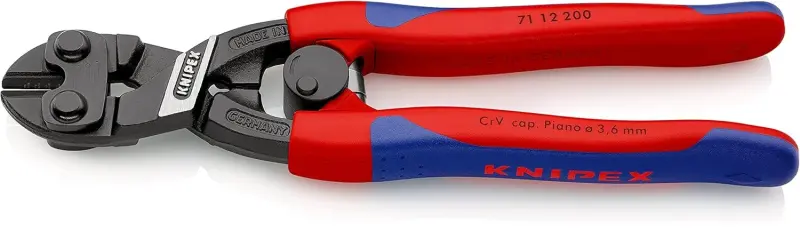Kompaktní štípací kleště Knipex 71 12 200 SB - CoBolt®, vícesložkové návleky (K 71 12 200 SB)