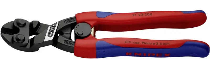 Kompaktní štípací kleště Knipex 71 22 200 SB - CoBolt®, vícesložkové návleky (K 71 22 200 SB)