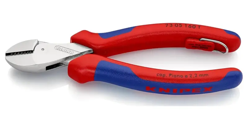 Bočné štiepacie kliešte Knipex 73 05 160 T BK – X-Cut®, kompaktné s veľkým prevodom (K 73 05 160 T BK)