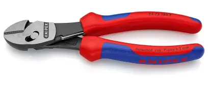 Bočné štiepacie kliešte Knipex 73 72 180 F „TwinForce“ – silové, s pružinou (K73 72 180 F)