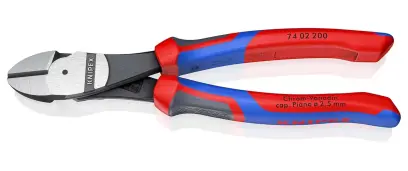 Bočné štiepacie kliešte Knipex 74 02 200 SB – silové, viacvrstvové návleky (K 74 02 200 SB)