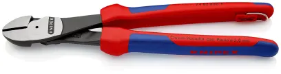 Bočné štiepacie kliešte Knipex 74 02 250 T BK – silové, viacvrstvové návleky (K 74 02 250 T BK)