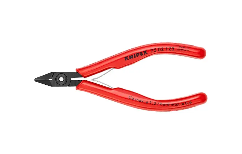 Kliešte Knipex 75 02 125 125 mm štiepacie bočné pre elektroniku (K 75 02 125)