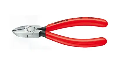 Bočné štípacie kliešte pre elektromechanikov 125 mm KNIPEX 76 01 125 – leštená hlava, plastové návle