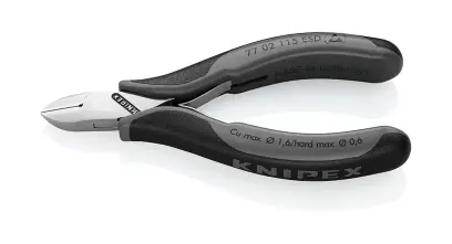 Bočné štípacie kliešte Knipex 77 02 115 ESD pre elektroniku (K 77 02 115 ESD)