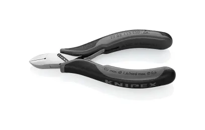 Kliešte Knipex 77 02 115 ESD štiepacie bočné pre elektroniku (K 77 02 115 ESD)
