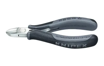 Kliešte Knipex 77 22 115 ESD štiepací bočný pre elektroniku (K 77 22 115 ESD)