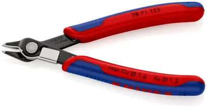 Bočné štiepacie kliešte Knipex 78 71 125 SB – Electronic Super-Knips (K 78 71 125 SB)