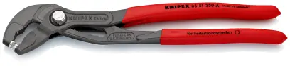 Kleště na hadicové spony Knipex 85 51 250 A SB s pružicími pásy (K 85 51 250 A SB)