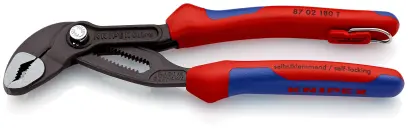 Kliešte na vodné čerpadlá Knipex 87 02 180 T BK Cobra®, upevňovacie očko (K 87 02 180 T BK)