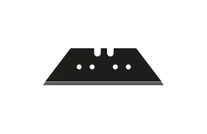 LUTZ BLADES 470029 Lichobežníková čepeľ Black 0,65 mm 10 ks./balenie (EDE73331040)