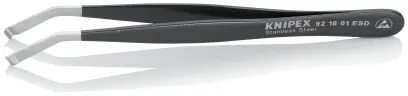 KNIPEX Polohovacie pinzety ESD z nehrdzavejúcej ocele (K 92 16 01 ESD)