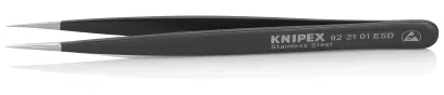 Univerzálne pinzety KNIPEX ESD z nehrdzavejúcej ocele (K 92 21 01 ESD)