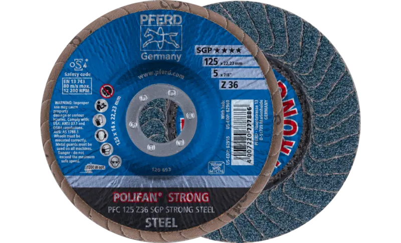Lamelový brusný kotouč Pferd PFC 125 Z 36 SGP-STRONG/22,23 (PF4007220777886)