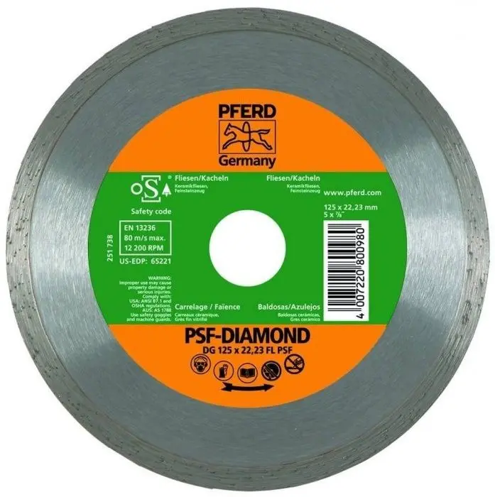 Diamantový rozbrušovací kotouč DG 115 x 22,23 FL PSF. PFERD (PF4007220800973)