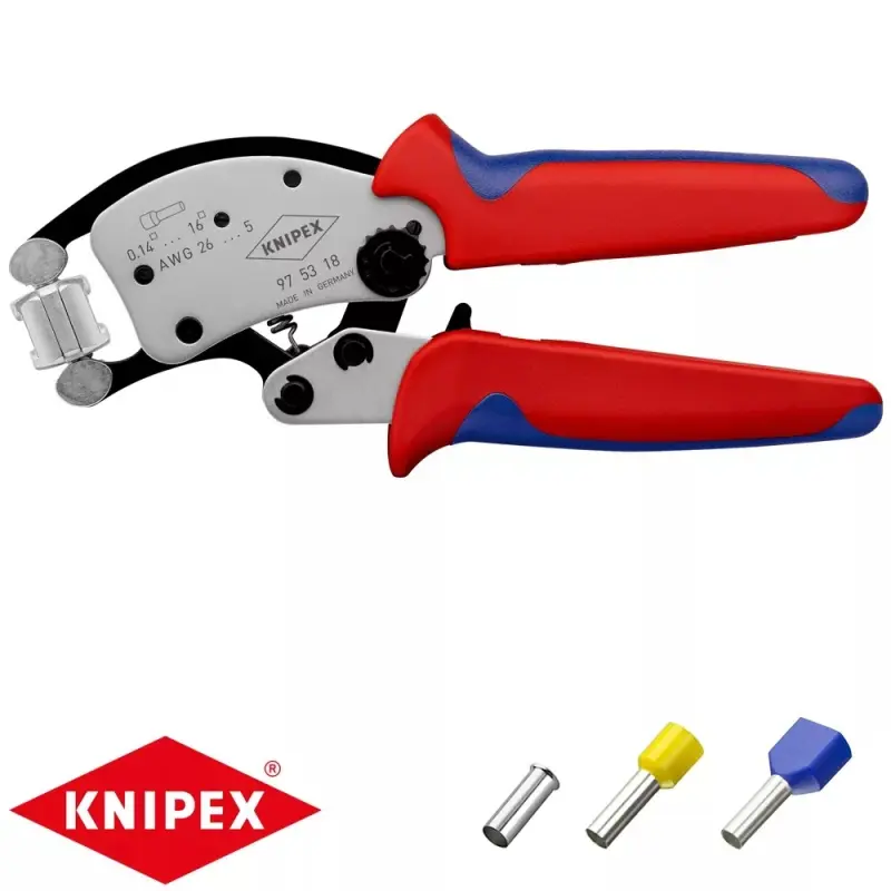 Kleště Knipex 97 53 18 SB lisovací na dutinky, automatické (K 97 53 18 SB)