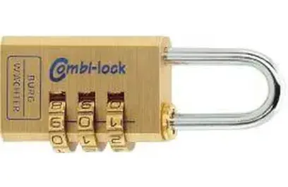 Visiaci zámok, mosadzný Combi Lock 80/40mm Burg-Wächter (EDE75120040)