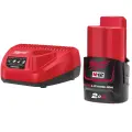 Aku nabíjecí sada Milwaukee M12 NRG-201, Akumulátor M12 B2 + Aku nabíječka M12 C12 C, 4933451900