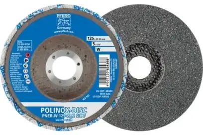 Lisované netkané brúsne kotúče POLINOX Pferd DISC PNER-W 125-22,2 SiC F (5 ks) (PF4007220824368)