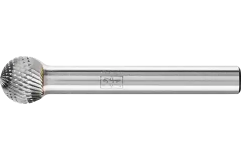 Stopková fréza z tvrdokovu Pferd KUD 1009/6 MICRO - kulový tvar (PF4007220895481)