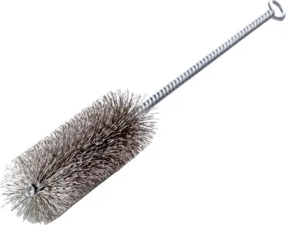 Válcový kartác s ockem 6 x100/300mm, ocel. drát zv